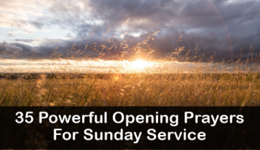 Opening Prayers For Sunday Service