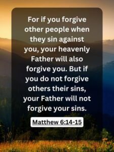 Matthew 6:14-15